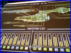 StAr TrEk prop mSD Entereprise computer Transligh print EXCELLENT Yes