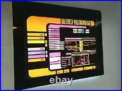 StAr TrEk prop mSD Entereprise computer Transligh print EXCELLENT Yes