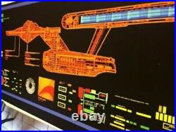 StAr TrEk prop mSD TOS Entereprise 1701 Transligh poly print EXCELLENT 5 Foot