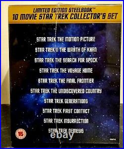 Star Trek 1 10 Ltd. 50th Anniversary Blu-Ray Steelbook Collection Box Sealed