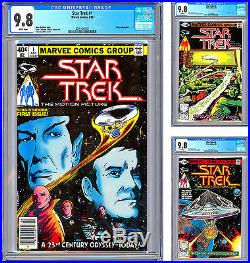 Star Trek #1-2-3 Cgc 9.8 Star Trek Motion Picture Complete Film Adaptation 1980
