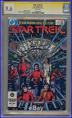 Star Trek #1 Cgc 9.6 Ss Signed George Perez White Pages DC Movie