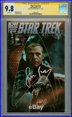Star Trek #14 Cgc 9.8 Signature Series Signed Simon Pegg Scotty Movie Idw