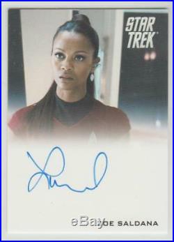 Star Trek 2009 Movie Autograph Auto Card Zoe Saldana Signed Uhura Avatar