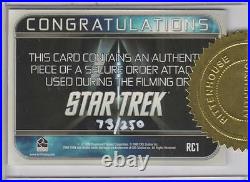 Star Trek 2009 Movie Card RC1 Secure Order Attache Relic 3-Case Incentive