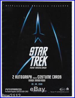 Star Trek 2009 Movie Master Set Autographs Costumes Case Incentives Rewards+++