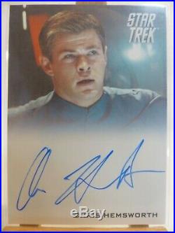 Star Trek 2009 movie trading card autograph Chris Hemsworth as George Kirk