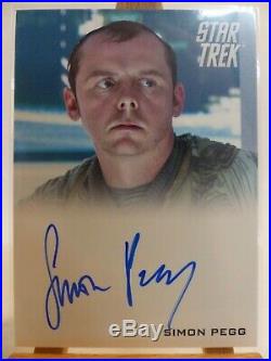 Star Trek 2009 movie trading card autograph Simon Pegg as Scotty