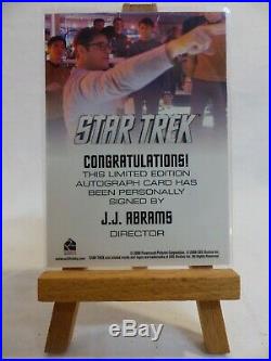 Star Trek 2009 movie trading card autograph director J. J. Abrams