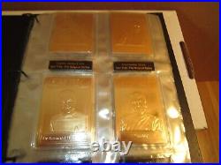 Star Trek 22ct gold card collection Danbury Mint comes with 23 cards of 48 total