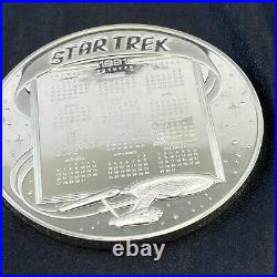 Star Trek 25th Anniversary 1990 5 Ounce. 925 Sterling Silver Coin