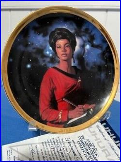 Star Trek 25th Anniversary Commemorative plates Lot of 8 1991 Hamilton with COAs