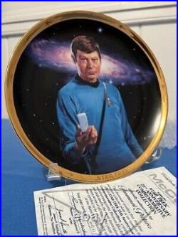 Star Trek 25th Anniversary Commemorative plates Lot of 8 1991 Hamilton with COAs