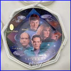 Star Trek 30 Years Tribute Hamilton Plates Full Set Tribute lot of 5