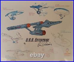 Star Trek 30th Anniversary Limited Edition Cel Enterprise Signed by Lou Scheimer