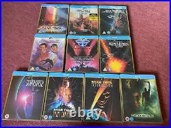 Star Trek 50th Anniversary 1-10 (I-X) Blu Ray Steelbook UK 10 x Steelbooks