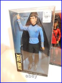 Star Trek 50th Anniversary Black Label Barbie Uhura, Kirk & Spock NIB 2016 NEW