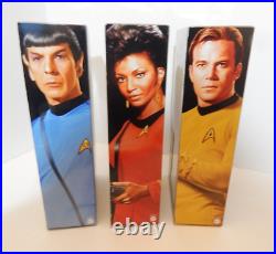 Star Trek 50th Anniversary Black Label Barbie Uhura, Kirk & Spock NIB 2016 NEW