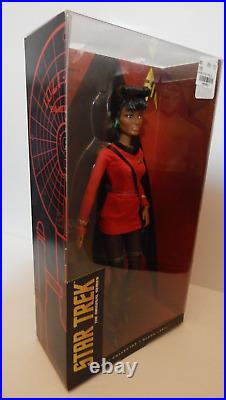 Star Trek 50th Anniversary Black Label Barbie Uhura, Kirk & Spock NIB 2016 NEW