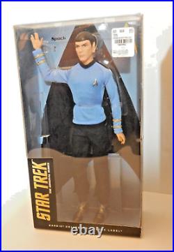 Star Trek 50th Anniversary Black Label Barbie Uhura, Kirk & Spock NIB 2016 NEW