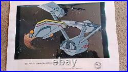 Star Trek Aqua Shuttle Blasts From The Enterprise Original Hand Painted