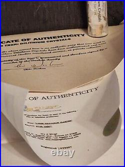 Star Trek Authentic Dilithium Crystal Prop signed Chris Doohan Memorabilia COA