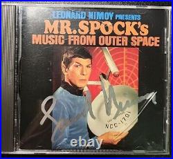 Star Trek Autographed/Signed CD Leanord Nimoy Mr Spock's Music From Outer Space