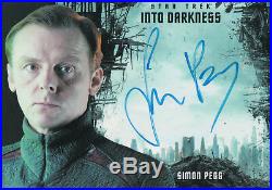 Star Trek Beyond Movie 2017, Simon Pegg'Scotty' Autograph Card