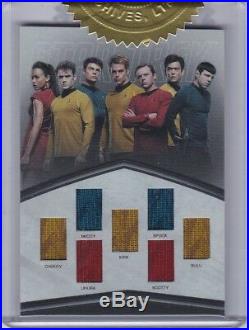Star Trek Beyond Movie 7 Piece Bridge Crew Relic Bc1 Archive Box Exclusive Rare