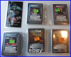 Star Trek CCG Motion Pictures Complete Set -7, No DA/UR w bonus and laminated pk