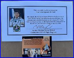 Star Trek Card (Season Four, Episode 86) FLOWN in Space aboard ISS