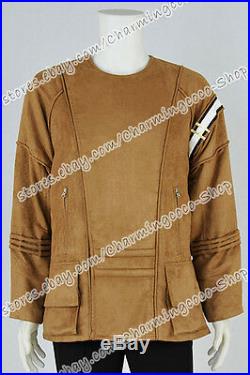 Star Trek Cosplay The Motion Picture Captain Kirk Brown Jacket Suede Coat Nice