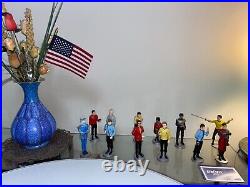 Star Trek Danbury Mint Figure Character Figurine Collection 12 Set COA Display