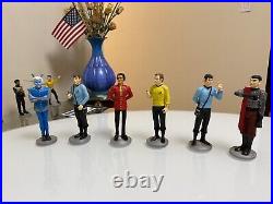 Star Trek Danbury Mint Figure Character Figurine Collection 12 Set COA Display