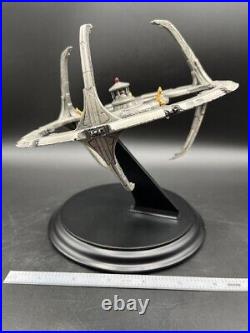 Star Trek Deep Space Nine Space Station Pewter Franklin Mint with Display Stand