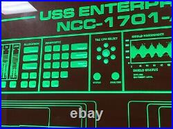 Star Trek Enterprise A 1701 Transparent LED Illuminated Science Station Display