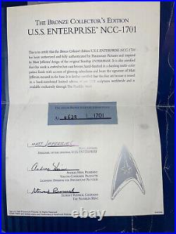 Star Trek Enterprise NCC-1701 Bronze Collectors Edition Sculpture Art #628/1701