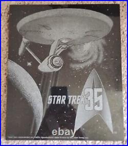 Star Trek Etched 10.5x12.5 Granite Artwork Vintage 2001 Limited Edition? Rare