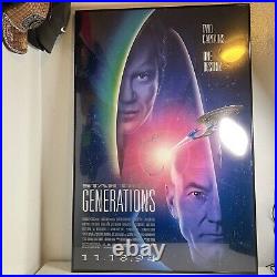 Star Trek Generations 1994 Two Captains One Destiny Movie Poster David Carson