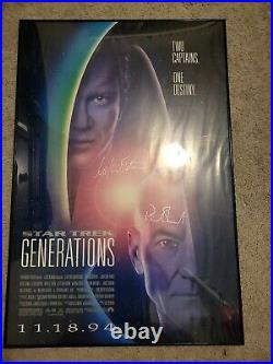 Star Trek Generations Multi-Signed Movie Poster