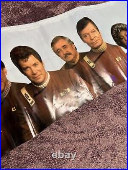 Star Trek Giant Paramount Video Promo Banner RARE Captain Kirk Captain Picard