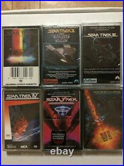 Star Trek I-VI Original Crew Movie Sound Track Cassettes Sealed