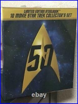 Star Trek I-X Movie 50th Anniversary BOX Blu-ray Steelbook theatrical version