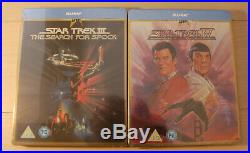 Star Trek I -X Movie Collection Blu Ray Steelbook UK Ltd Ed Box Set NEW