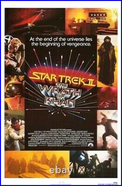 Star Trek II Original Rolled 27x41 Movie Poster 2 William Shattner Leonard Nimov