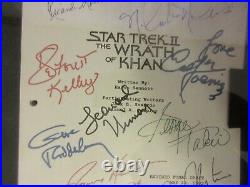 Star Trek II The Wrath of Khan Autographed Movie Script-No COA but Rare Piece