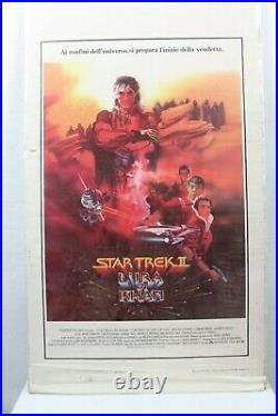 Star Trek II Wrath Of Kahn 1983 Italian Movie Poster Rare Vintage Collectable