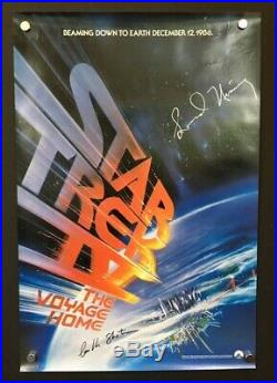 Star Trek IV Movie Poster Signed Shatner Nimoy 1986 Hollywood Posters