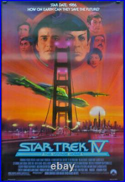 Star Trek IV The Voyage Home 1986 Original 27x40 Movie Poster William Shatner