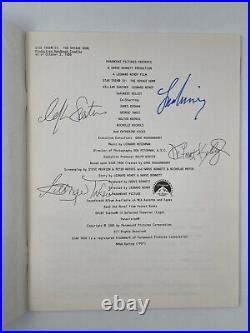 Star Trek IV The Voyage Home Press Kit Signed by Shatner, Nimoy, Kelley, & Takei